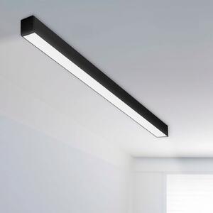 The Light Group SLC LED φωτιστική λωρίδα CLICK, μαύρη, 112 cm, CCT, DALI, IP20, ρυθμιζόμενος, Μαύρο, Σαλόνι / τραπεζαρία, Αλουμίνιο, σύγχρονο