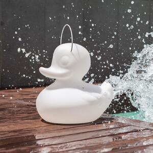 Goodnight Light LED φωτιστικό σχεδιασμού DUCK-DUCK S για εξωτερικούς χώρους σε λευκό χρώμα, ρυθμιζόμενος, Λευκό, Πλαστικό, σχεδιασμός