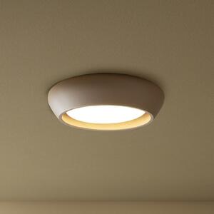 Beacon Lighting Φωτιστικό οροφής Fjord, καφέ, γύψος, Ø 28 cm, GX53, ρυθμιζόμενος, Καφέ / Σκουριάς, Σαλόνι / τραπεζαρία, Γύψος / πηλός
