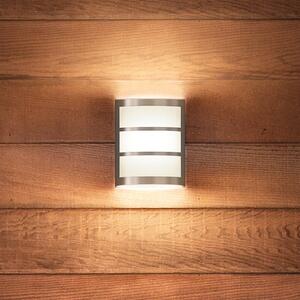 Philips Python LED φωτιστικό εξωτερικού χώρου από ανοξείδωτο ατσάλι, Μεταλλικό, Μέταλλο, σύγχρονο, Γωνιακός τοίχος