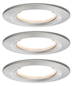 Paulmann LED χωνευτό σημείο Nova Coin 3 σίδερο στρογγυλό dimmable, ρυθμιζόμενος, Μεταλλικό, Διάδρομος, Μέταλλο, σύγχρονο, Φωτιστικά εσοχής στρογγυλά