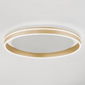Q-Smart-Home Paul Neuhaus Q-VITO LED φωτιστικό οροφής, Ø 60cm, ρυθμιζόμενος, Χρυσό / Ορείχαλκου, Σαλόνι / τραπεζαρία, Μέταλλο, σύγχρονο