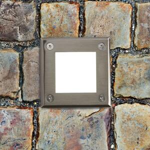 FARO BARCELONA Μοντέρνο φωτιστικό δαπέδου LED LED-18, IP67, Γκρι, Μέταλλο, σύγχρονο, Γωνιακά φωτιστικά