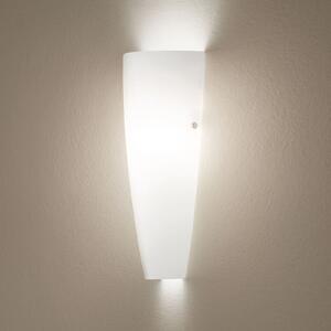 Fabas Luce Λευκό φωτιστικό τοίχου Dedalo IP44, ρυθμιζόμενος, Λευκό, Μπάνιο, Γυαλί, σύγχρονο