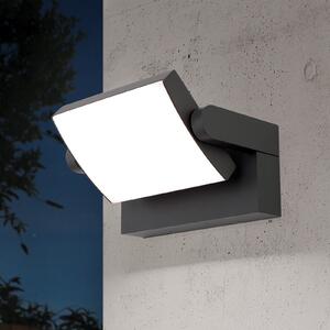 Εξωτερικό φωτιστικό τοίχου LED Ginger, IP54, CCT, ανθρακί
