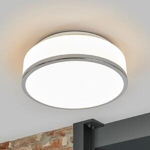 Searchlight Φωτιστικό οροφής IP44, Ø 28cm, χρώμιο, ρυθμιζόμενος, Λευκό, Μπάνιο, Γυαλί, σύγχρονο
