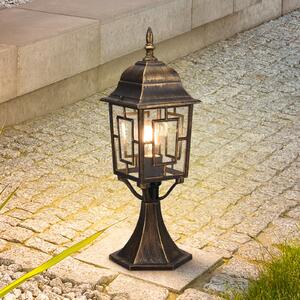 Trio Lighting Volturno φωτιστικό βάθρο, χρώμα σκουριάς, ύψος 47 cm, αλουμίνιο, ρυθμιζόμενος, Καφέ / Σκουριάς, Αλουμίνιο, Αντίκα