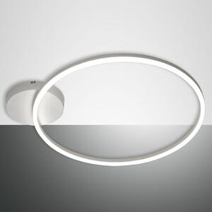 Fabas Luce Giotto 1-φωτεινό φωτιστικό οροφής LED, λευκό, ρυθμιζόμενος, Λευκό, Σαλόνι / τραπεζαρία, Μέταλλο, σύγχρονο