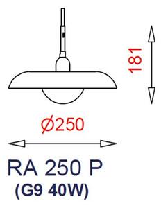 Piet Hein - RA 250 Κρεμαστό φωτιστικό Chrome Piet Hein