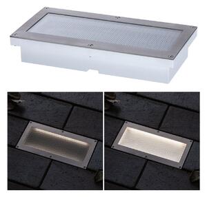 Paulmann Brick LED φωτιστικό ενσωματωμένο στο δάπεδο, 10x20cm, Γκρι, Μέταλλο, σύγχρονο, Γωνιακά φωτιστικά