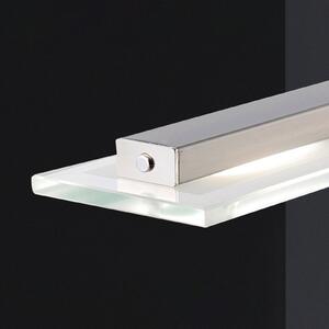 FISCHER & HONSEL LED κρεμαστό φωτιστικό Tenso, νικέλιο, 64 cm, μέταλλο, CCT, dimmer, ρυθμιζόμενος, Γκρι, Σαλόνι / τραπεζαρία, Μέταλλο, σύγχρονο