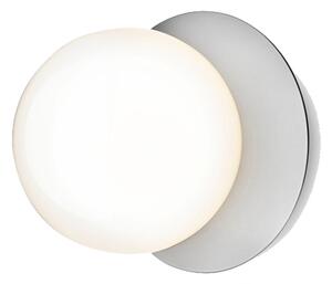 Nuura - Liila 1 Φωτιστικό τοίχου/οροφής IP44 Medium Light Silver/Όπαλ Λευκό Nuura