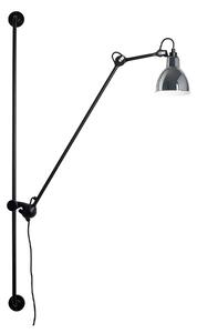 Lampe Gras - 214 Φωτιστικό τοίχου Round Chrome/Black Lampe Gras