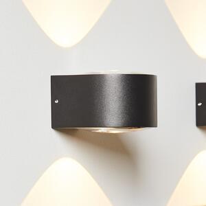 LOOM DESIGN Frey LED φωτιστικό τοίχου IP65 2x6W μαύρο