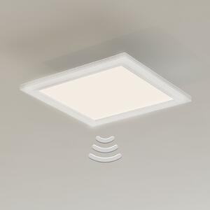 Briloner Φωτιστικό οροφής LED Piatto, αισθητήρας, 29,5 x cm, Λευκό, Διάδρομος, Μέταλλο, σύγχρονο