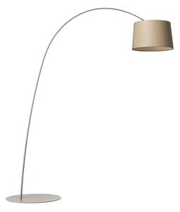 Foscarini - Twiggy LED Φωτιστικό δαπέδου Greige/Ξύλο Foscarini