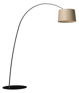 Foscarini - Twiggy LED Φωτιστικό δαπέδου Μαύρο/Ξύλο Foscarini