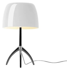 Foscarini - Lumiere Grande Επιτραπέζιο φωτιστικό E27 Μαύρο Χρώμιο/Λευκό Foscarini