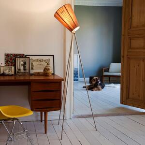 Βόρειο φωτιστικό δαπέδου Oslo Wood steel/beige