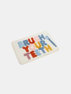 Sinsay - Πατάκι μπάνιου με επιγραφή BRUSH YOUR TEETH - πολυχρωμο