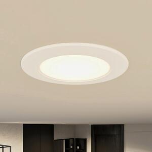 Φωτιστικό εσοχής LED Prios Rida, σετ 10 τεμαχίων, λευκό, 12 cm, CCT, IP44