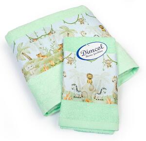 Παιδικές Πετσέτες (Σετ 2τμχ) Dimcol Jungle 352 Mint
