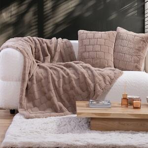 Ριχτάρι Rabbit Fur Barlow Beige Nef-Nef Homeware