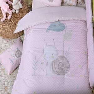 Πάπλωμα Βρεφικό Cute Snail Pink Nef-Nef Homeware