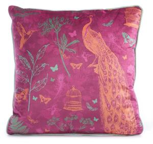 Μαξιλάρι Διακοσμητικό (Με Γέμιση) Birds Of Paradise Fuchsia Nef-Nef Homeware