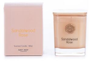 Αρωματικό Κερί Sandalwood Rose 180gr Rose Nef-Nef Homeware