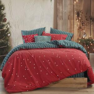 Σεντόνια Φανελένια Straight To Christmas (Σετ 3τμχ) Red-Green Nef-Nef Homeware