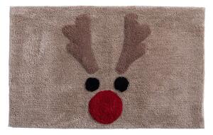 Ταπέτο Μπάνιου Χριστουγεννιάτικο Funny Reindeer Beige Nef-Nef Homeware