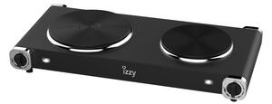 Izzy IZ-1203 Επιτραπέζια Εστία Εμαγιέ Διπλή Μαύρη 223902