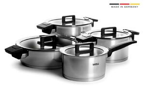 Σετ Κατσαρόλες Woll Concept από ανοξείδωτο ατσάλι 18/10 και διαμέτρους 18cm, 20cm, 24, 28cm - 4 τεμάχια