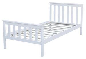 Wilton κρεβάτι μονό, Υ82x198x98εκ. (για στρώμα 90x190εκ.), σε λευκό χρώμα - XINDEYA 33201------2