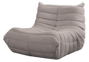 Πολυθρόνα-πουφ Y70x103x85εκ από suede σε γκρι χρώμα - NEXT 11021-08---2