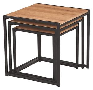 ALBA SET 3 ΤΜΧ ΤΡΑΠΕΖΑΚΙΑ OAK GRAIN - ZITA PLUS