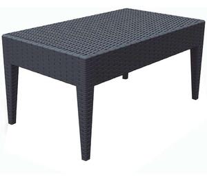 MIAMI DARK GREY ΤΡΑΠΕΖΙ 92Χ53Χ45εκ. ΠΟΛ/ΝΙΟΥ - SIESTA
