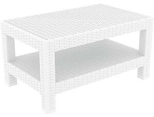 MONACO WHITE ΤΡΑΠΕΖΙ 92Χ57Χ45εκ. ΠΟΛ/ΝΙΟΥ - SIESTA