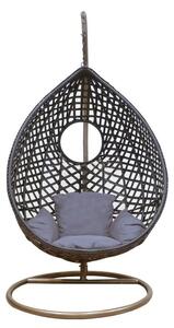 NEST21 ΚΑΦΕ 96Χ116/Φ102Χ200εκ. ΜΕΤΑΛΛΙΚΗ - ZITA PLUS