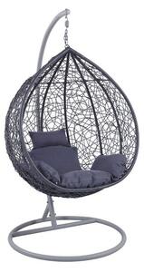 NEST13 ΑΝΘΡΑΚΙ 94Χ107/Φ102Χ200εκ. ΜΕΤΑΛΛΙΚΗ - ZITA PLUS