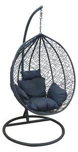NEST34 ΑΝΘΡΑΚΙ 105X119/Φ102Χ198εκ. ΜΕΤΑΛΛΙΚΗ - ZITA PLUS