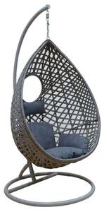 NEST23 ΑΝΘΡΑΚΙ 96Χ116/Φ102Χ200εκ. ΜΕΤΑΛΛΙΚΗ - ZITA PLUS