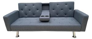 REST/ARMS GREY ΥΦΑΣΜΑ ΚΑΝΑΠΕΣ-ΚΡΕΒΑΤΙ 188X88εκ. - ZITA PLUS