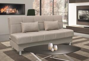 FELINA LIGHT BROWN ΥΦΑΣΜΑ 3ΘΕΣΙΟΣ ΚΑΝΑΠΕΣ/ΚΡΕΒΑΤΙ ΜΕ ΑΠΟΘ.ΧΩΡΟ 180X90εκ. - ZITA PLUS