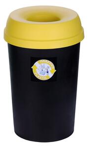Homeplast Πλαστικός Κάδος Ανακύκλωσης 50lt Κίτρινος Φ36xΥ59cm