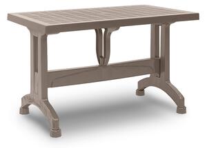 Τραπέζι πολυπροπυλενίου Callan Megapap χρώμα cappuccino 120x70x73εκ