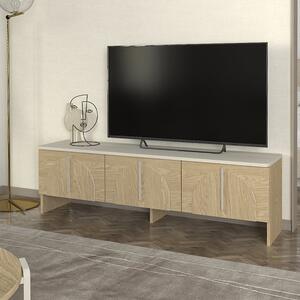 Έπιπλο τηλεόρασης Rebel Megapap χρώμα rota oak - sandstone 150x35x45εκ