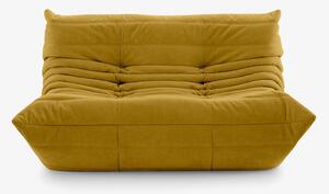 Καναπές διθέσιος Nextdeco Togo Alcantara μουσταρδί Υ70x132x102εκ - nextdeco 11019-01---2