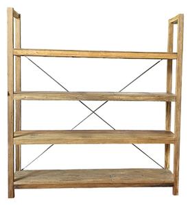 Βιβλιοθήκη Nextdeco από ξύλο teak - mahoni Υ200xM185xΠ39εκ - nextdeco 35407------2